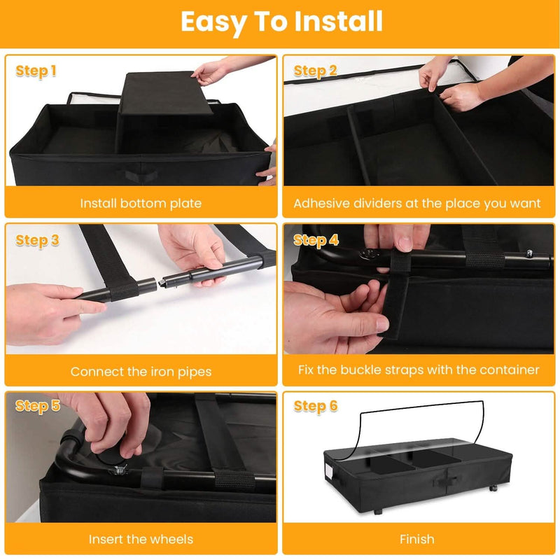 2-Piece: Under Bed Storage Container Closet & Storage - DailySale