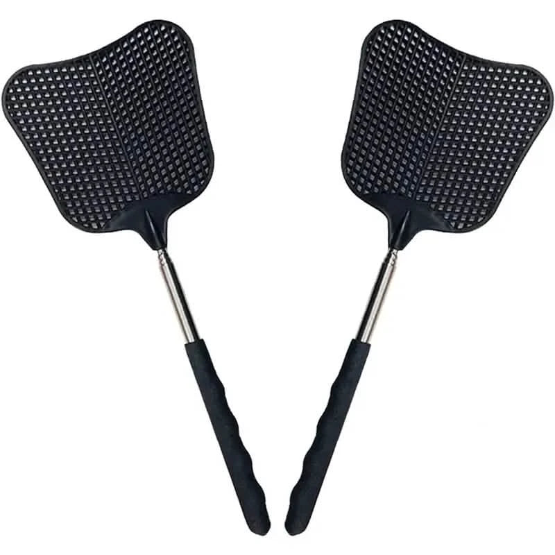 2-Pieces: Heavy Duty Telescopic Fly Swatter Set Pest Control - DailySale