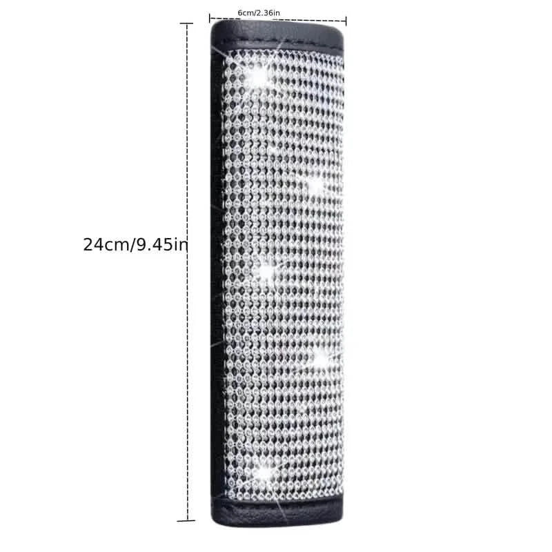 2-Pieces: Luxury Leather Seat Belt Protectors Automotive - DailySale