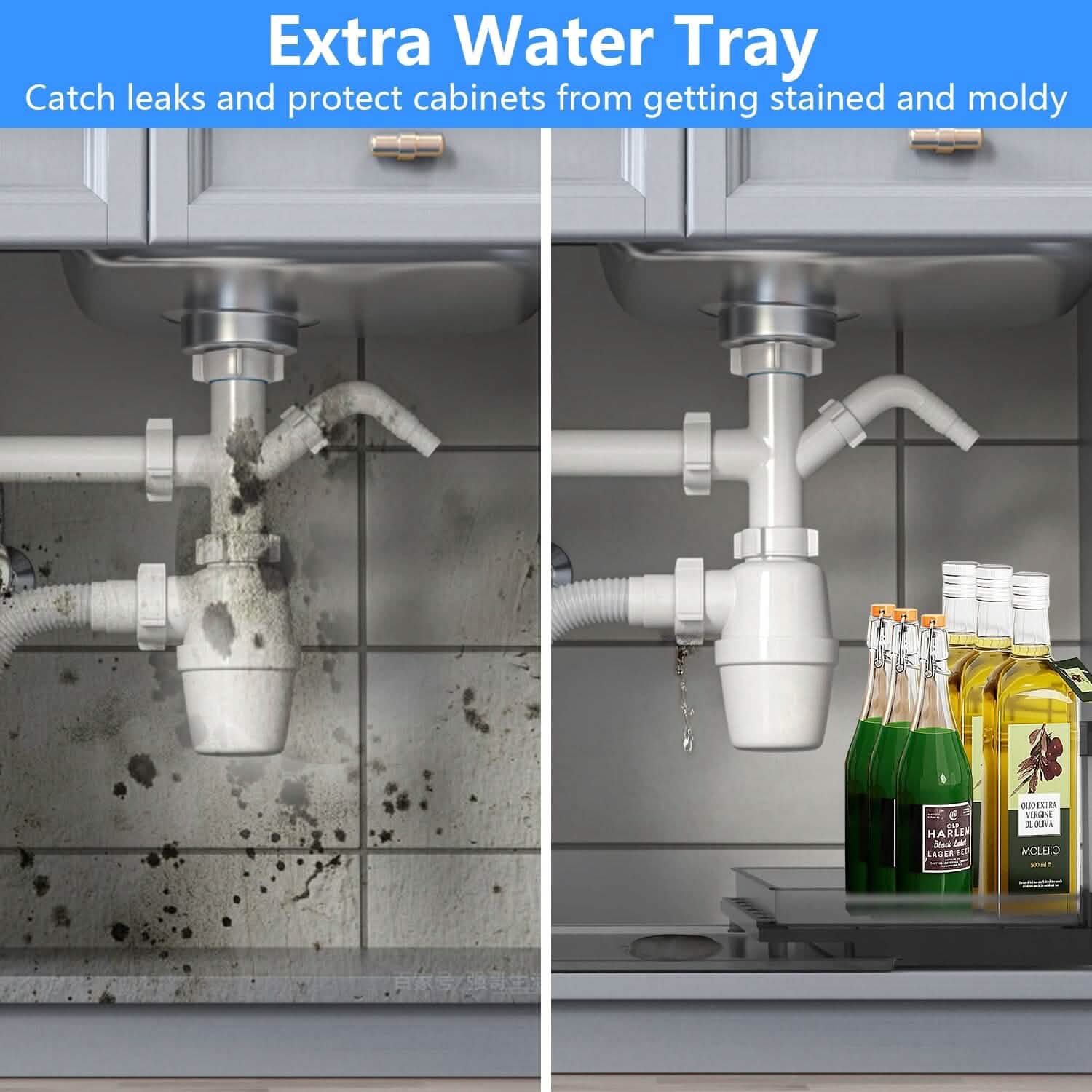 2-Tier Pull Out Under Sink Organizer Kitchen Storage - DailySale