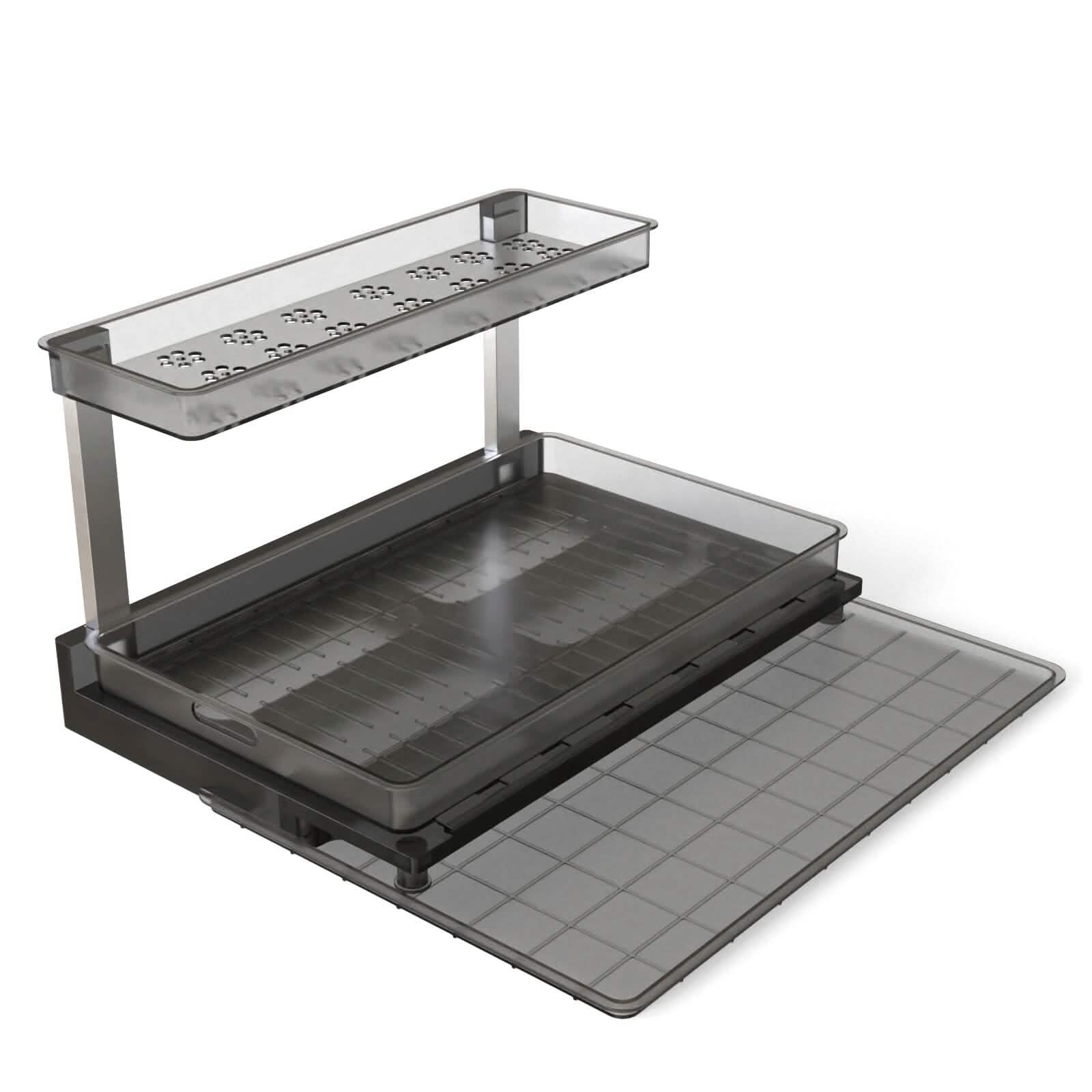 2-Tier Pull Out Under Sink Organizer Kitchen Storage - DailySale