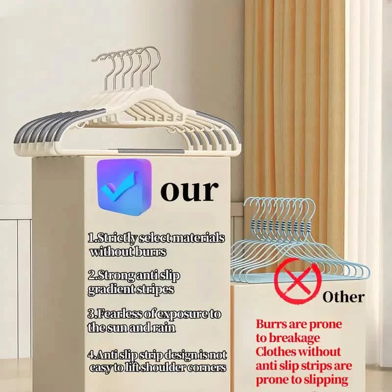 20-Pieces: Slip Traceless Clothes Racks, Sturdy Heavy Duty Coat Durable Hangers Closet & Storage - DailySale