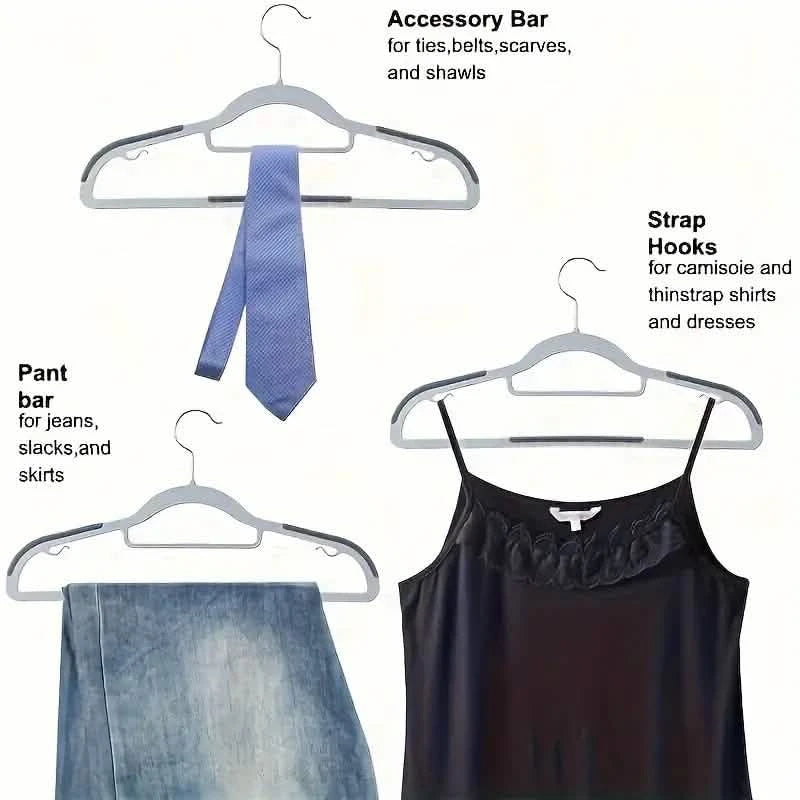 20-Pieces: Slip Traceless Clothes Racks, Sturdy Heavy Duty Coat Durable Hangers Closet & Storage - DailySale