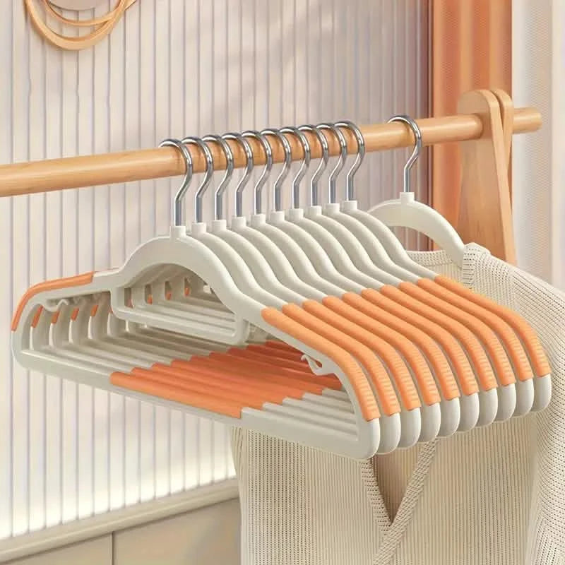 20-Pieces: Slip Traceless Clothes Racks, Sturdy Heavy Duty Coat Durable Hangers Closet & Storage Orange - DailySale