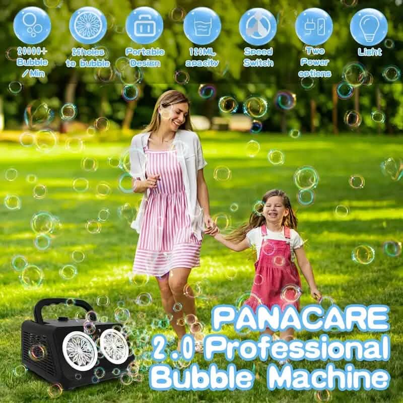 20000+ Bubbles Electric Bubble Machine with 2 Fans Toys & Games - DailySale