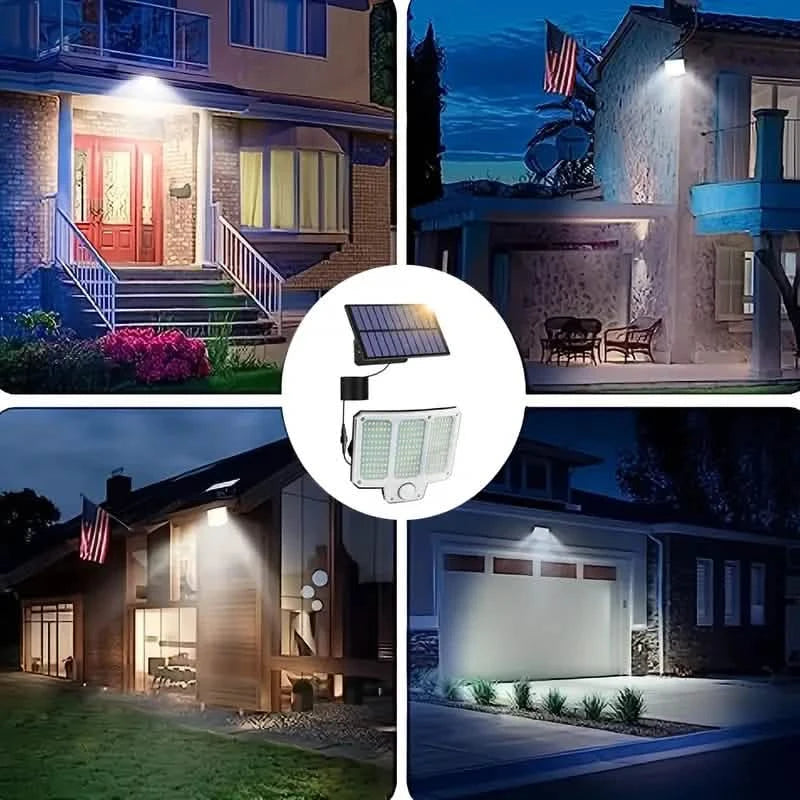 210LED Super Bright Motion Sensor Solar Strong Power LED Garden Wall Lamp Outdoor Lighting - DailySale