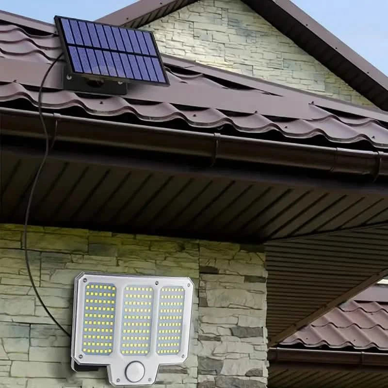 210LED Super Bright Motion Sensor Solar Strong Power LED Garden Wall Lamp Outdoor Lighting - DailySale
