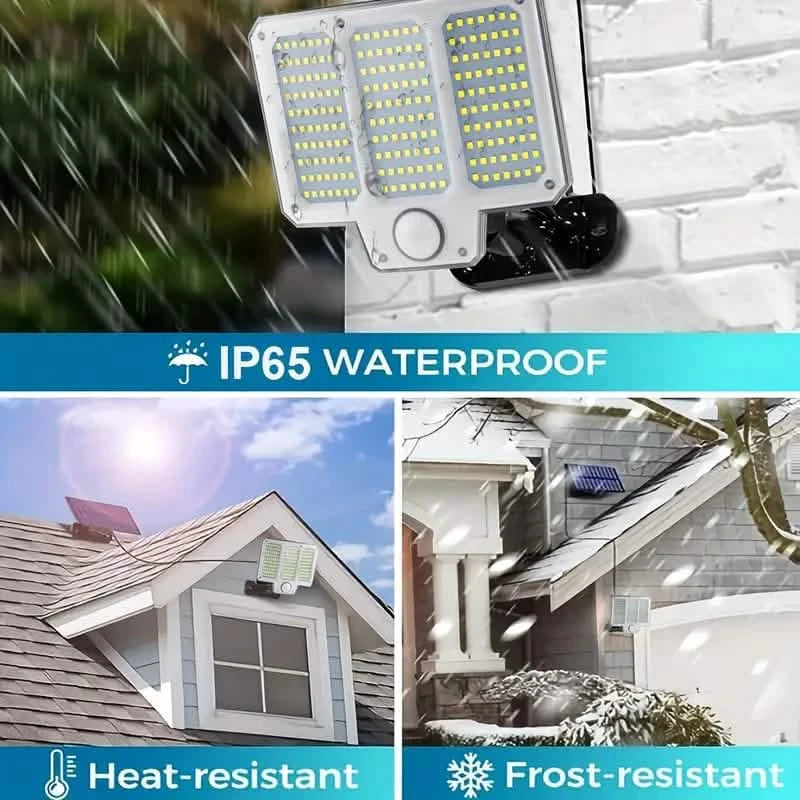 210LED Super Bright Motion Sensor Solar Strong Power LED Garden Wall Lamp Outdoor Lighting - DailySale