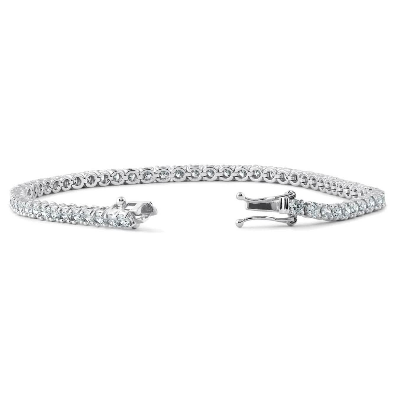 2.14 CT Natural Diamond Tennis Bracelet G SI 14K White Gold 7.5 inch B5882-2I Bracelets - DailySale