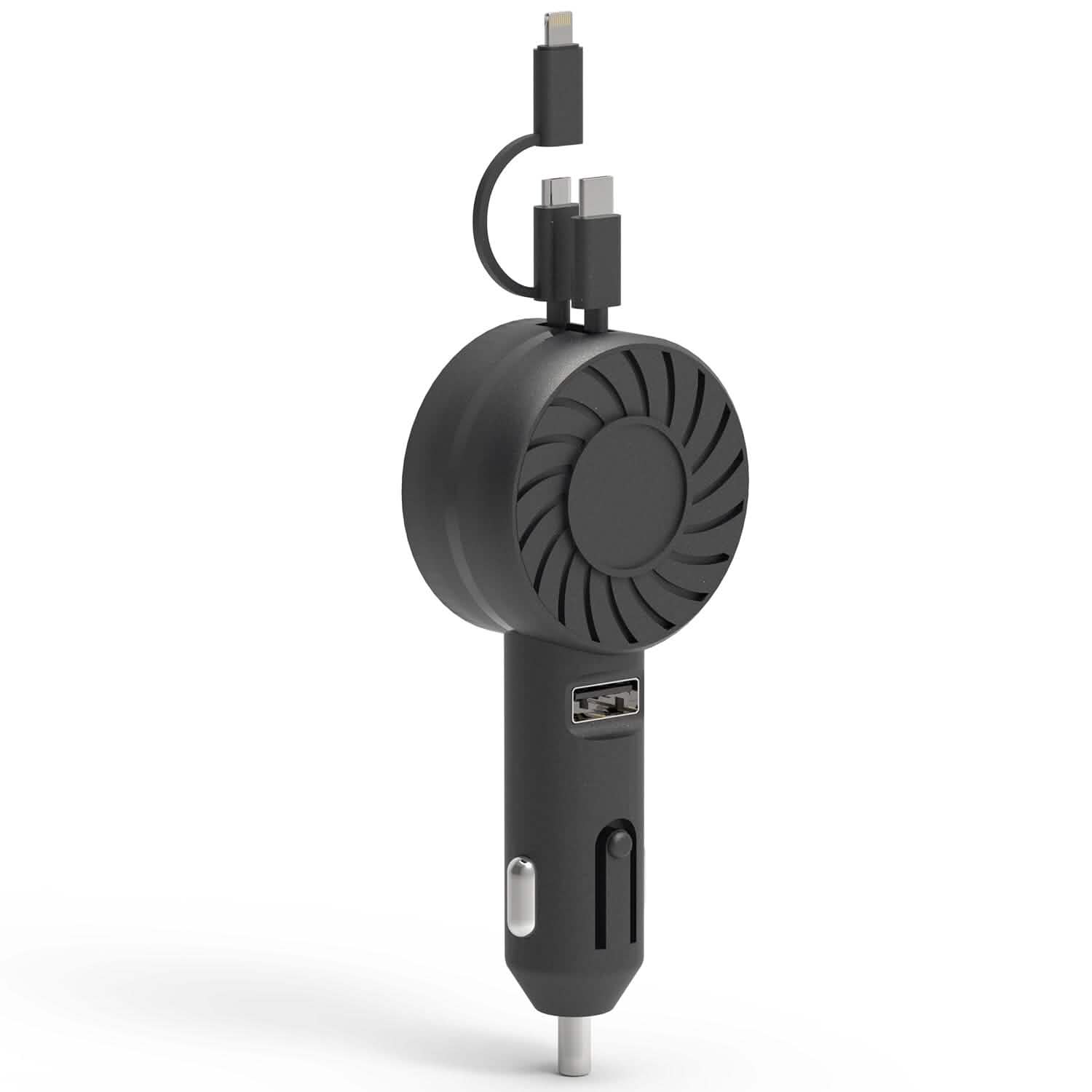 21W 3-in-1 Retractable Car Phone Charger Automotive - DailySale