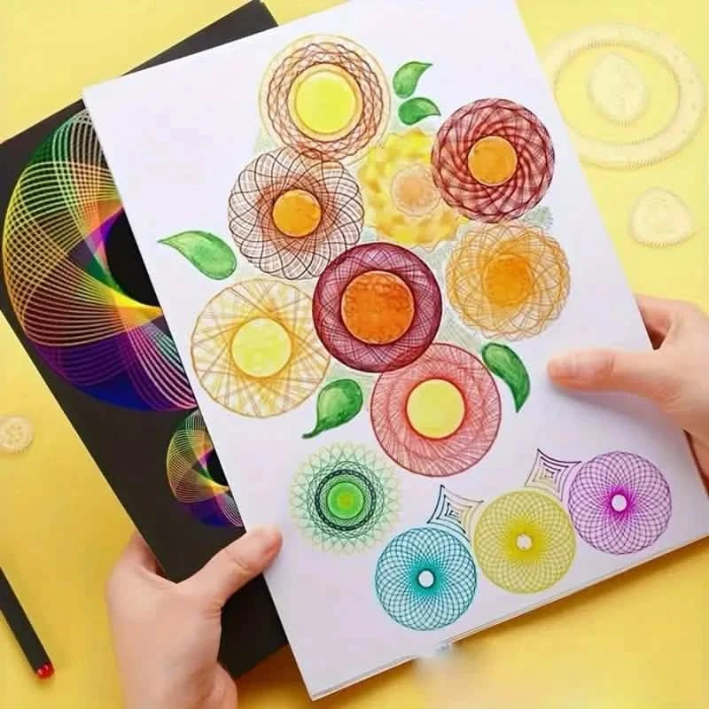 22-Pieces: Transparent Magic Template to Create Stunning Spiral Diagrams School, Office & Art Supplies - DailySale