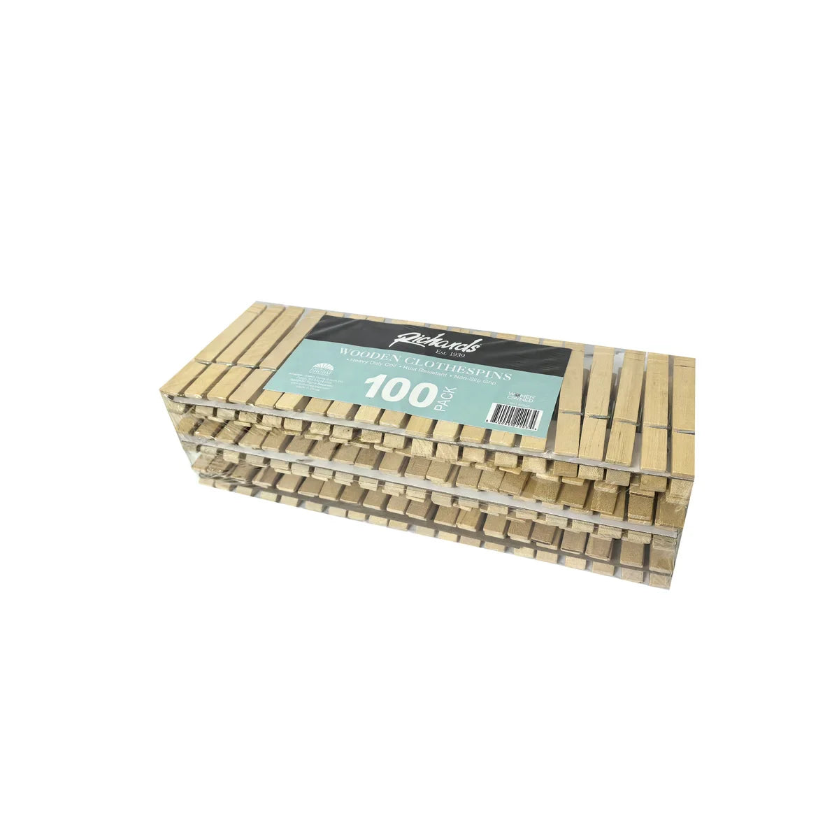 100 Pack of Wooden Clothespins
