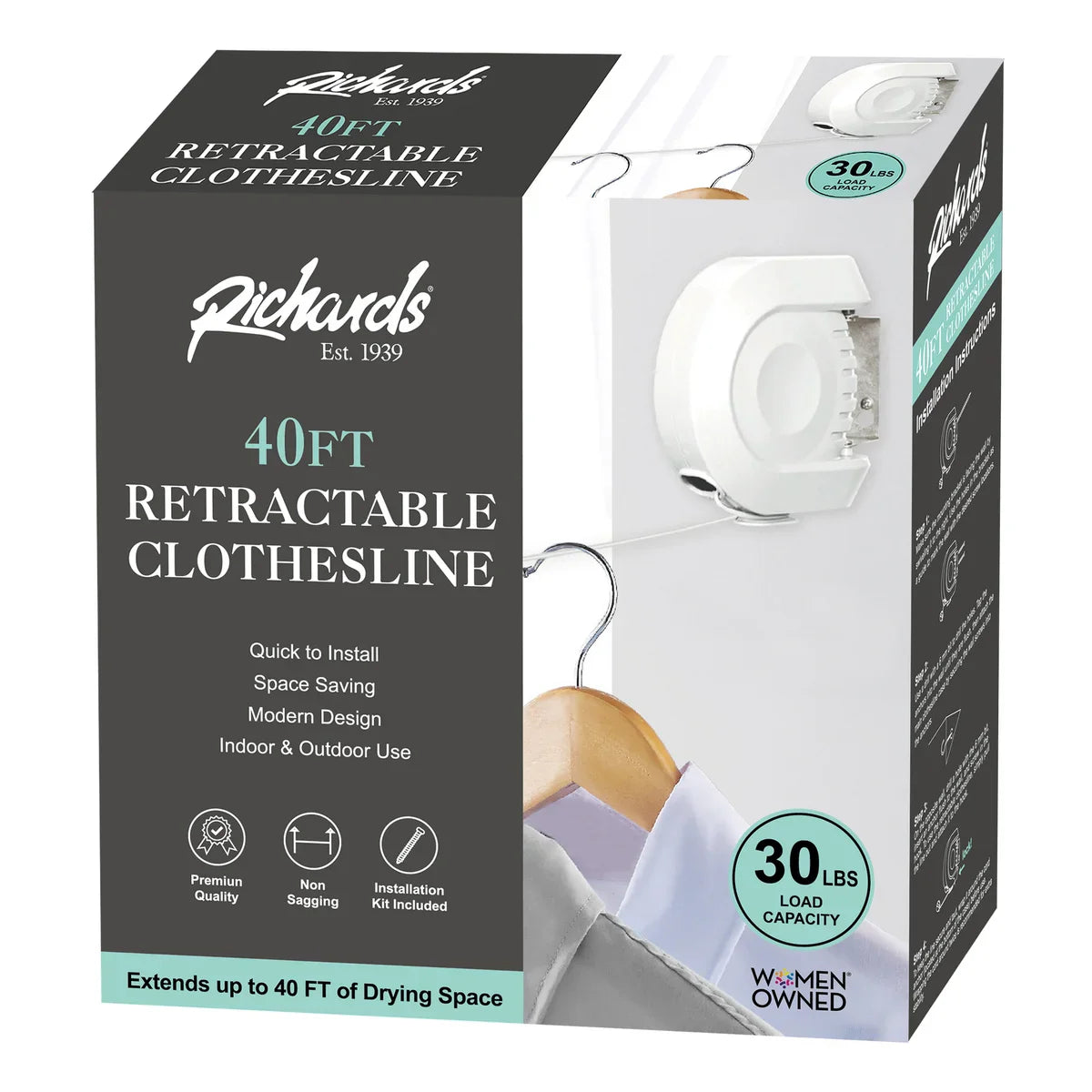 40 Foot Retractable Clothesline