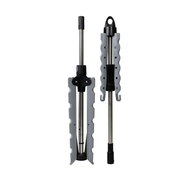 Silver Foldable Tripod Garment Drying Rack