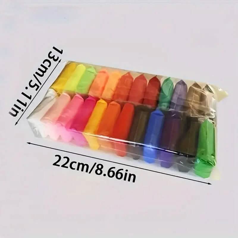 24-Pack: Colored Air Dry Clay Arts & Crafts - DailySale