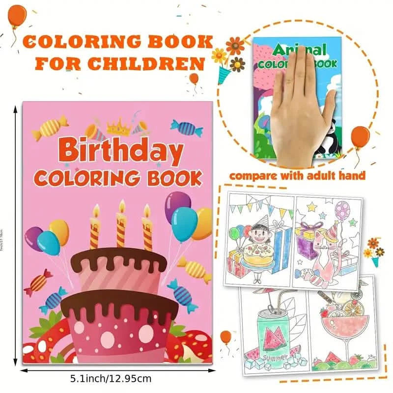 24-Pack: Small Coloring Books For Kids Ages 4-12 Arts & Crafts - DailySale