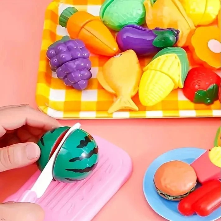 24-Pieces: Fun Food Cutting, Fruit and Vegetable Toys - Basic Skill Development Educational Toy Toys & Games - DailySale
