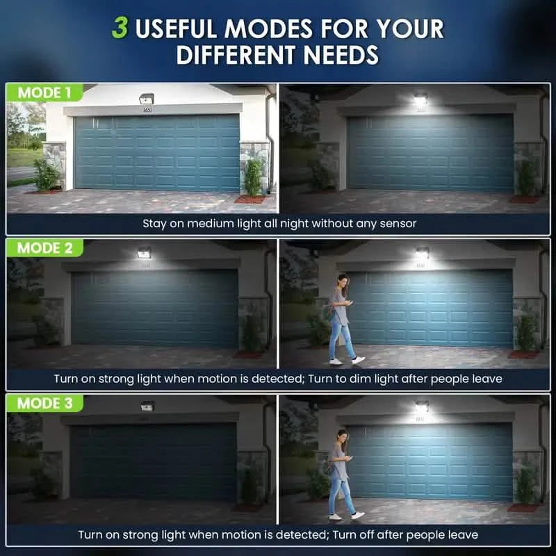 26 LED Solar Outdoor Lights Cold White Motion Sensor 270° Wide Angle Lighting Security Solar Powered Flood Lights Outdoor Lighting - DailySale
