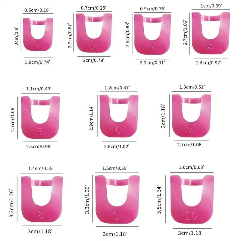26-Pieces U Curve Shape 10 Sizes Nail Protector Beauty & Personal Care - DailySale