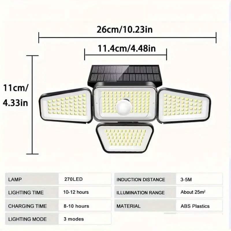 270 LED Solar Garden Outdoor Lights Outdoor Lighting - DailySale