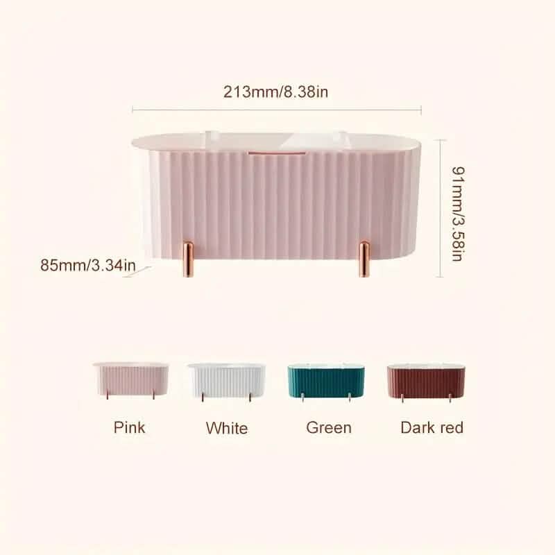 3 Compartments Cotton Swab Storage Box Closet & Storage - DailySale
