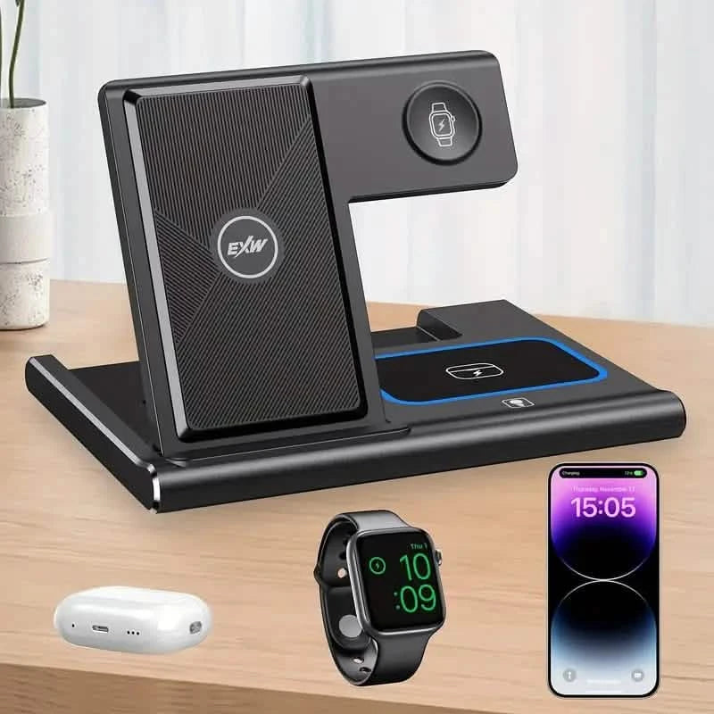 3-in-1 Multifunctional Convenient Wireless Charging Station Mobile Accessories - DailySale