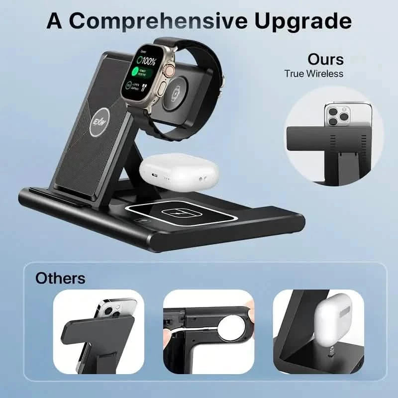 3-in-1 Multifunctional Convenient Wireless Charging Station Mobile Accessories - DailySale
