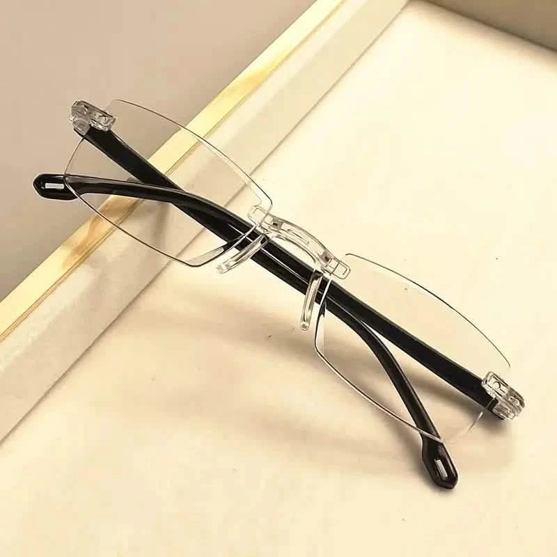 3-Pack: 2K Style Rimless Reading Glasses for Men & Women Wellness - DailySale