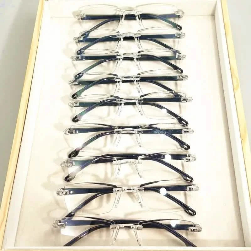 3-Pack: 2K Style Rimless Reading Glasses for Men & Women Wellness - DailySale