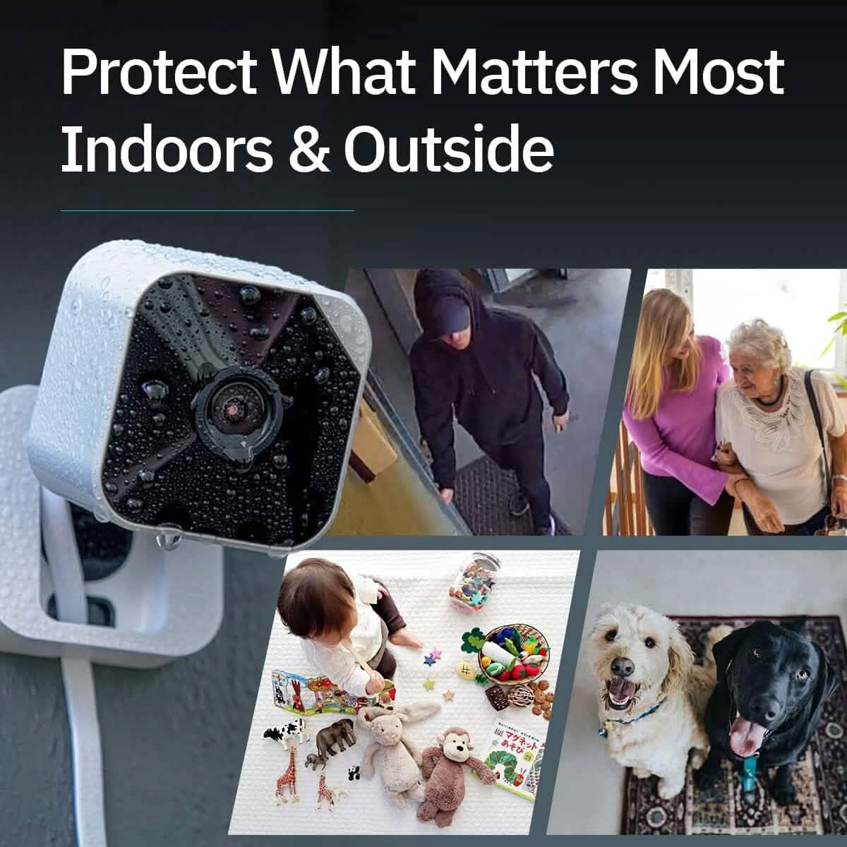 3-Pack: Abode Cam 2 | Indoor/Outdoor WiFi Connected Security Camera with Full Color Low-Light Video, Motion Detection, and Two-Way Voice Smart Home & Security - DailySale