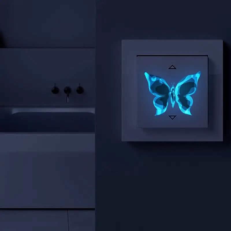 3-Pack: Glow In the Dark Butterfly Wall Stickers Furniture & Decor - DailySale