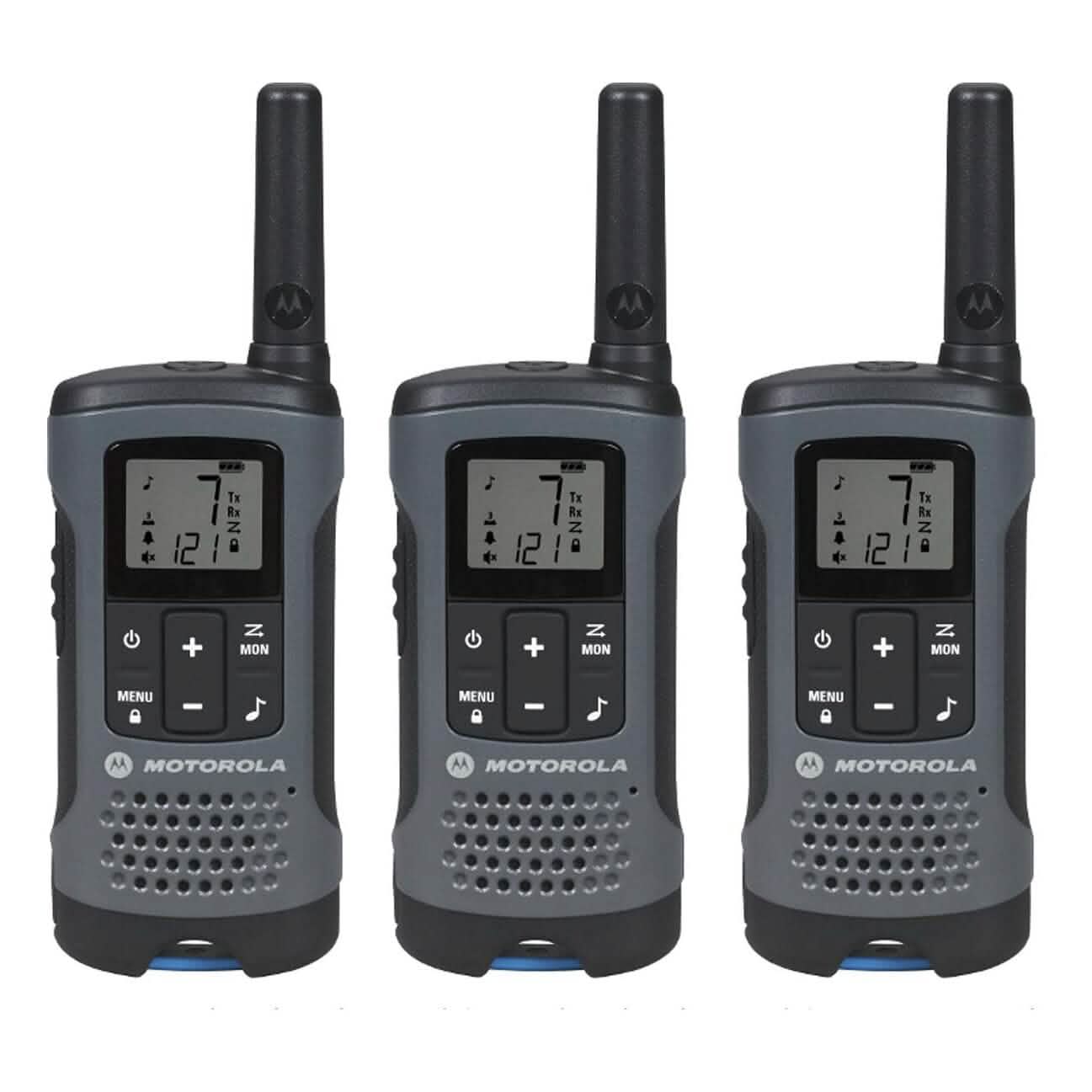 3-Pack: Motorola Solutions, Portable FRS, T200TP Talkabout Two-Way Radios (Refurbished) Tactical - DailySale
