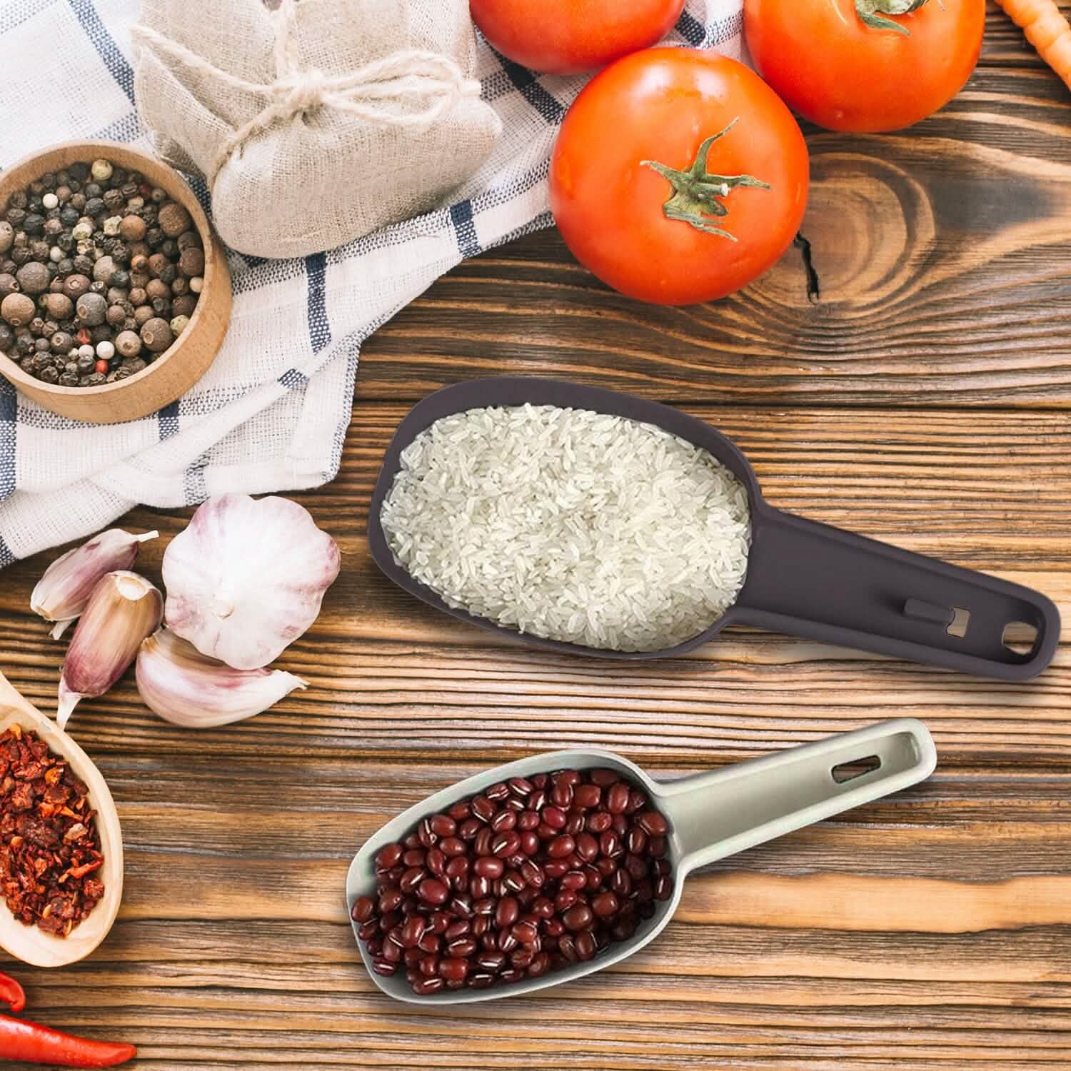 3-Pack: Multi-purpose Plastic Kitchen Bar Ice, Flour, Dry Fruits, Candy, PopCorn, Food, Coffee Scoop Set Kitchen Tools & Gadgets - DailySale