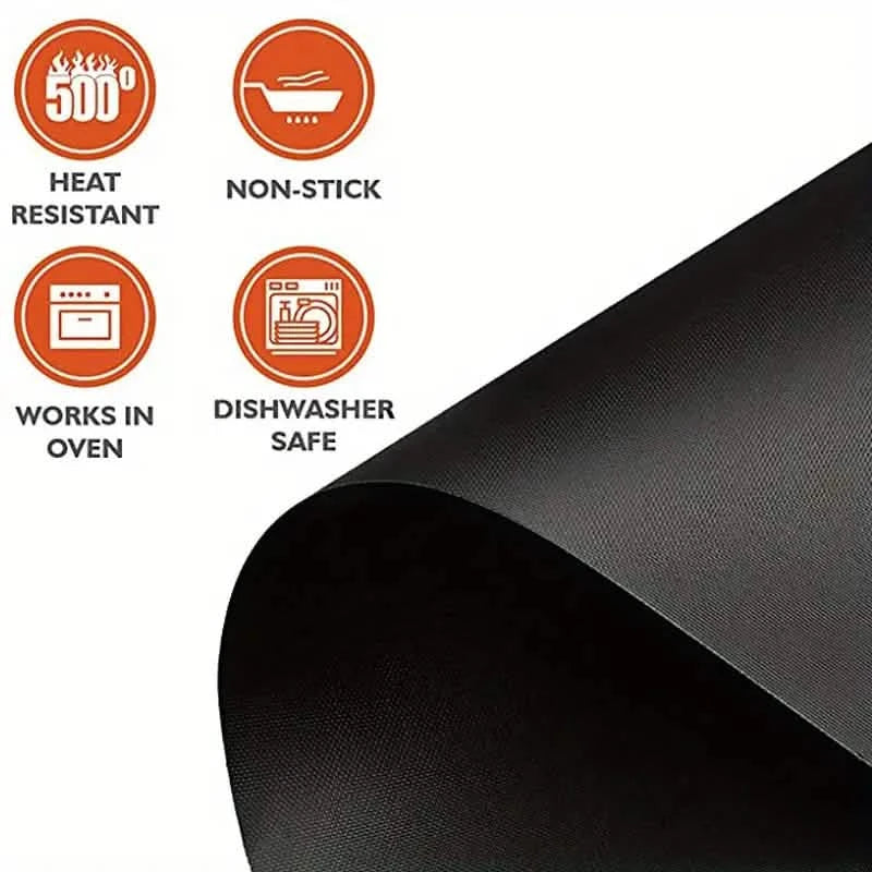 3-Pack: Non-Stick BBQ Grill Mesh Mats Kitchen Tools & Gadgets - DailySale