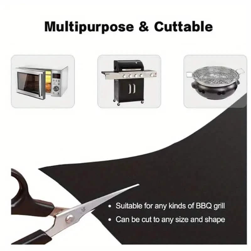 3-Pack: Non-Stick BBQ Grill Mesh Mats Kitchen Tools & Gadgets - DailySale
