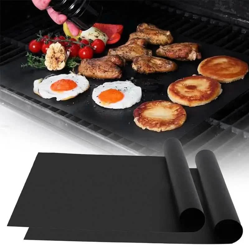 3-Pack: Non-Stick BBQ Grill Mesh Mats Kitchen Tools & Gadgets - DailySale