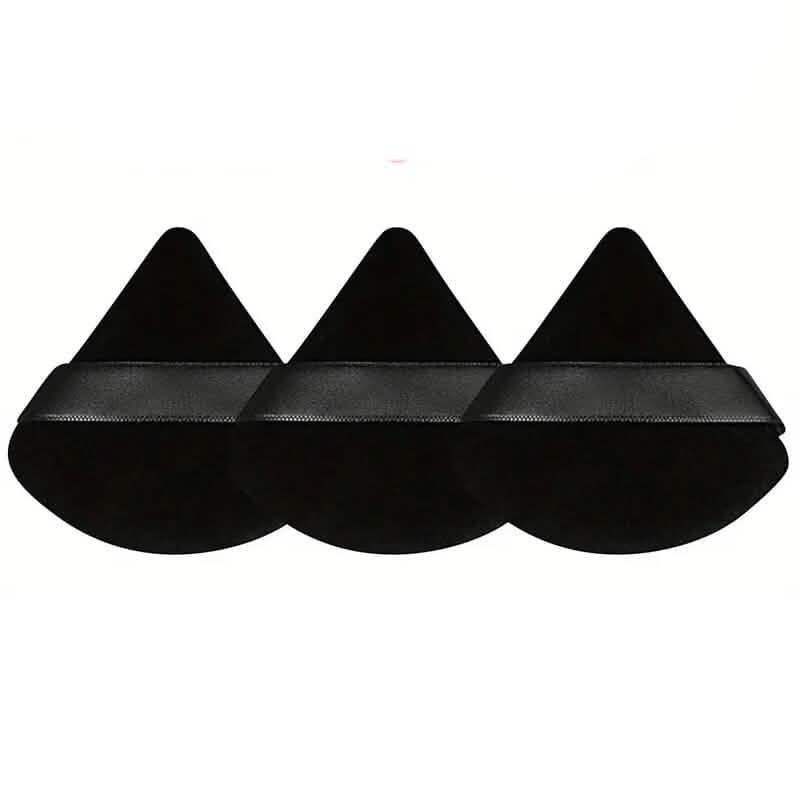 3-Pack: Triangle Powder Puff for Loose Powder and Liquid Cosmetic Beauty & Personal Care Black - DailySale