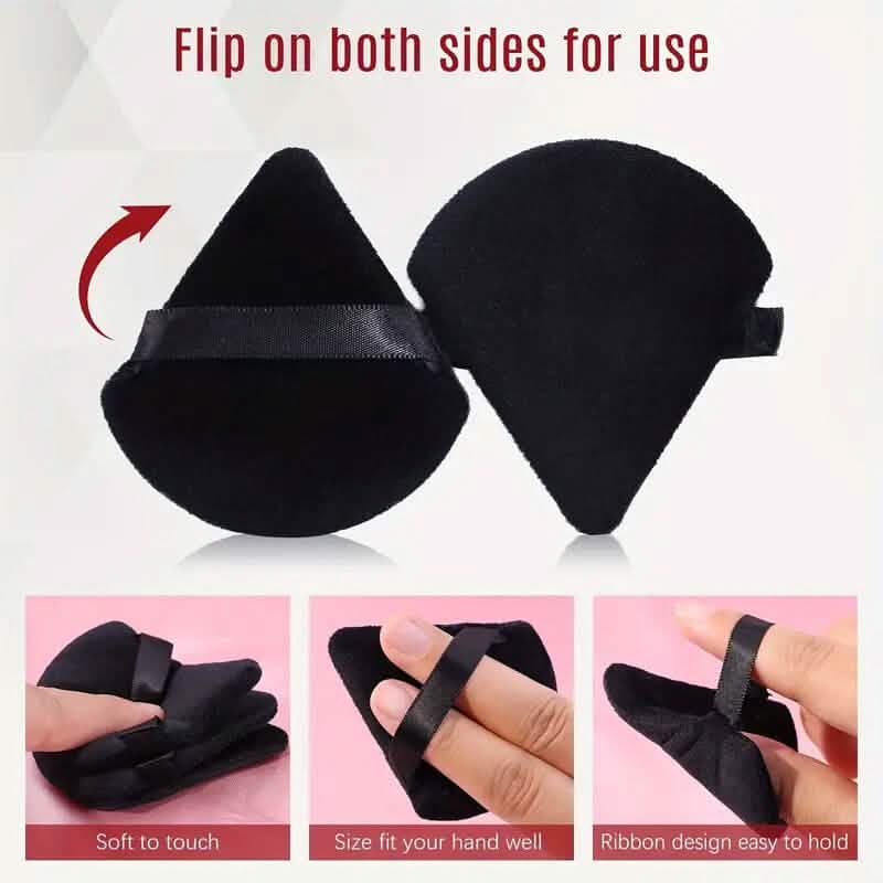 3-Pack: Triangle Powder Puff for Loose Powder and Liquid Cosmetic Beauty & Personal Care - DailySale