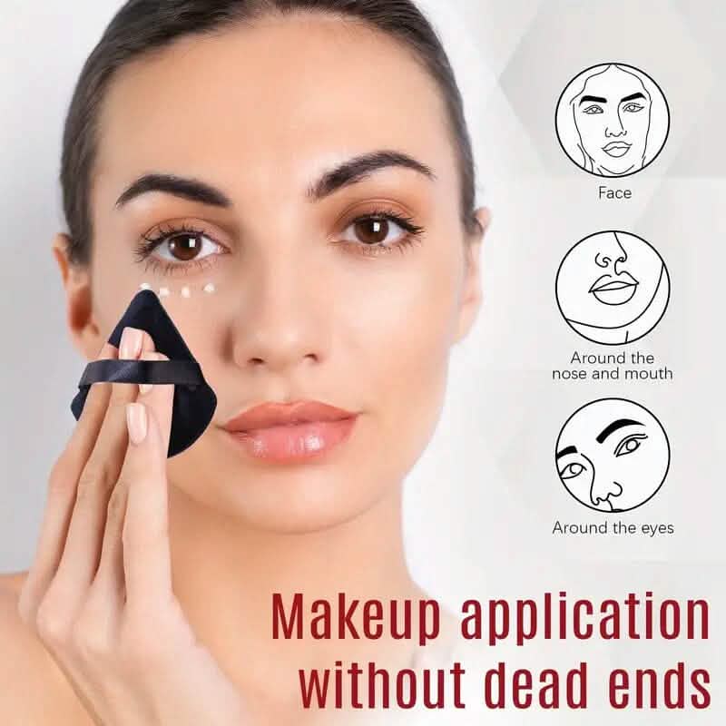 3-Pack: Triangle Powder Puff for Loose Powder and Liquid Cosmetic Beauty & Personal Care - DailySale