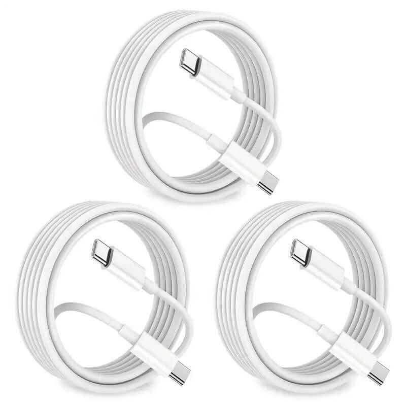 3-Pack: USB-C Fast Charging Cables Mobile Accessories - DailySale