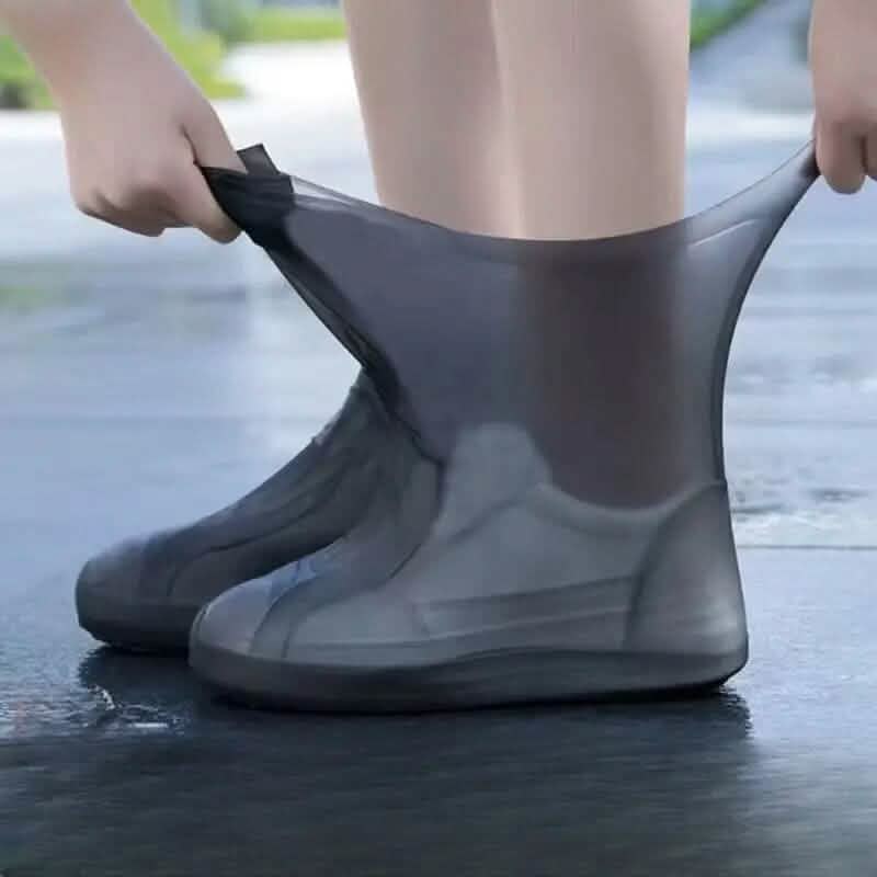 3-Pairs: Outdoor Latex Rain Boots Waterproof Shoe Cover Women's Shoes & Accessories Black - DailySale