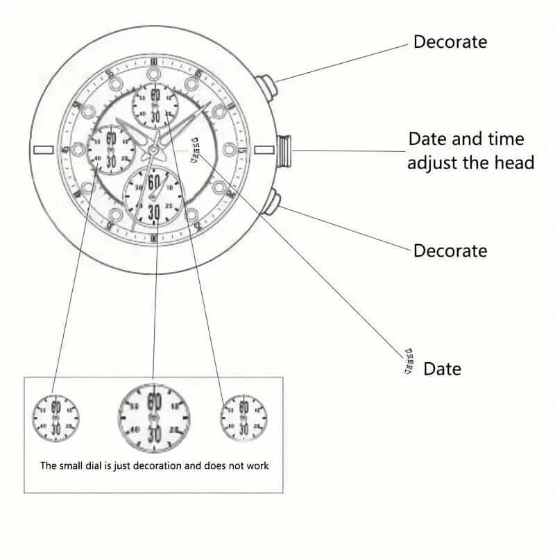 3-Piece: Elegant Men's Quartz Watch Plus Bracelet and Necklace Set Men's Shoes & Accessories - DailySale