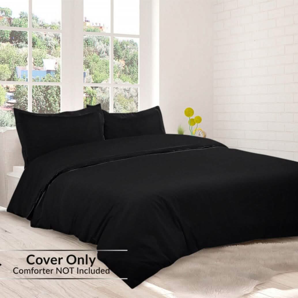 3-Piece Set: Royal Linens Double Brushed Full Duvet Covers With Zipper Closure Bedding - DailySale
