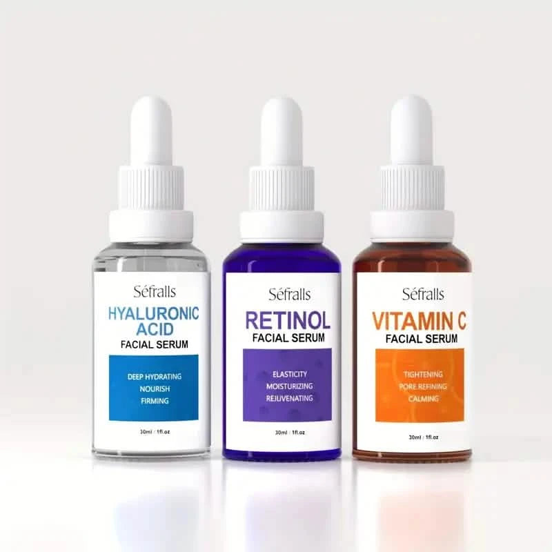 3-Piece Set: Séfralls Hyaluronic Acid VC Retinol Essence with Vitamin-C And Hyaluronic Acid Serum Beauty & Personal Care - DailySale