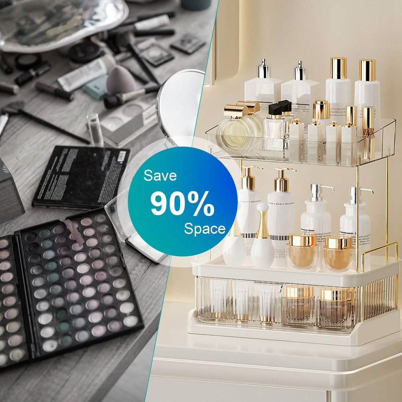 3-Tier Make Up Organizer Beauty & Personal Care - DailySale