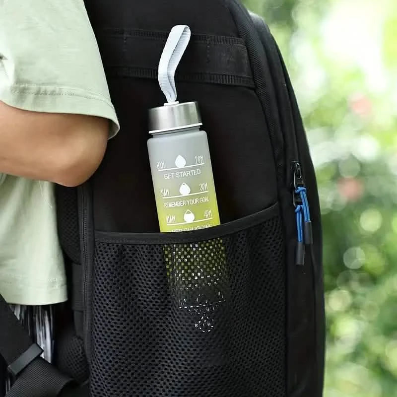 300ml Gradient Color Frosted Water Bottle With Straw Sports & Outdoors - DailySale