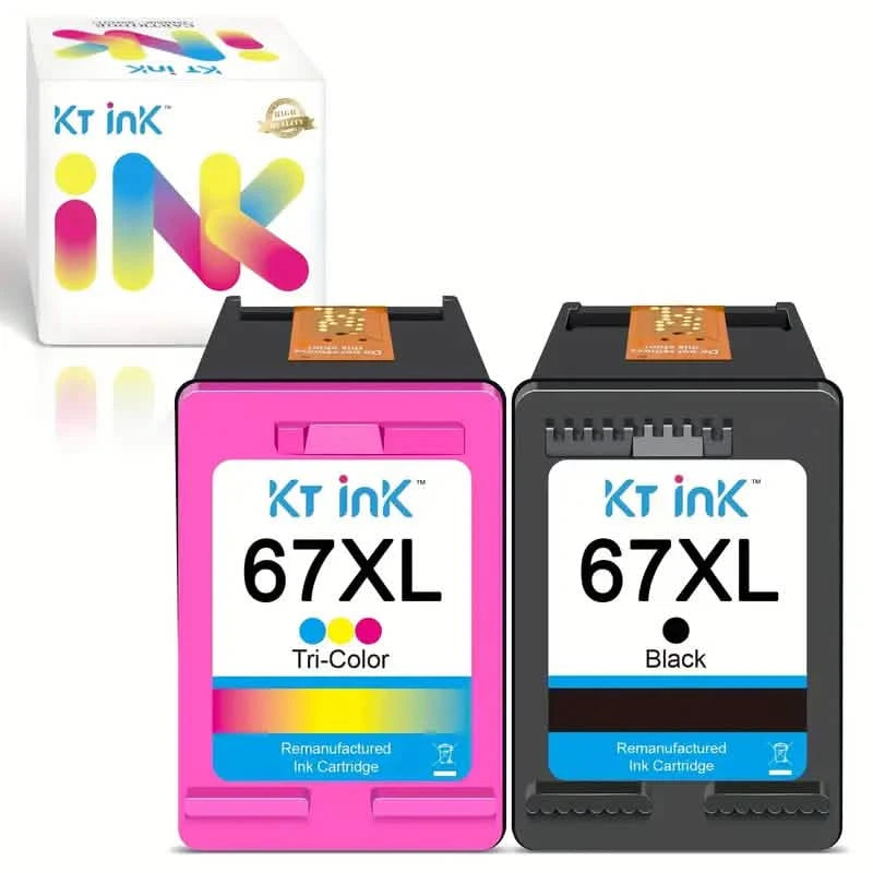 High-Yield Ink Cartridge 67XL for HP DeskJet and Envy Printers