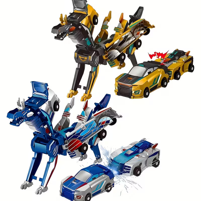 Car & Transforming Dinosaur Toy – Crash-Proof Manual