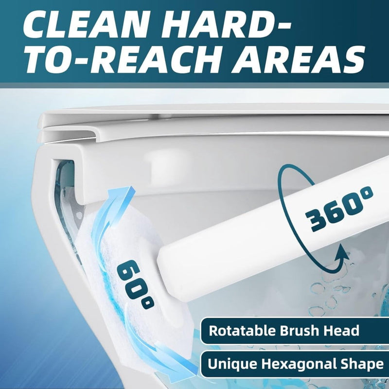 Rotating head reaching under the rim