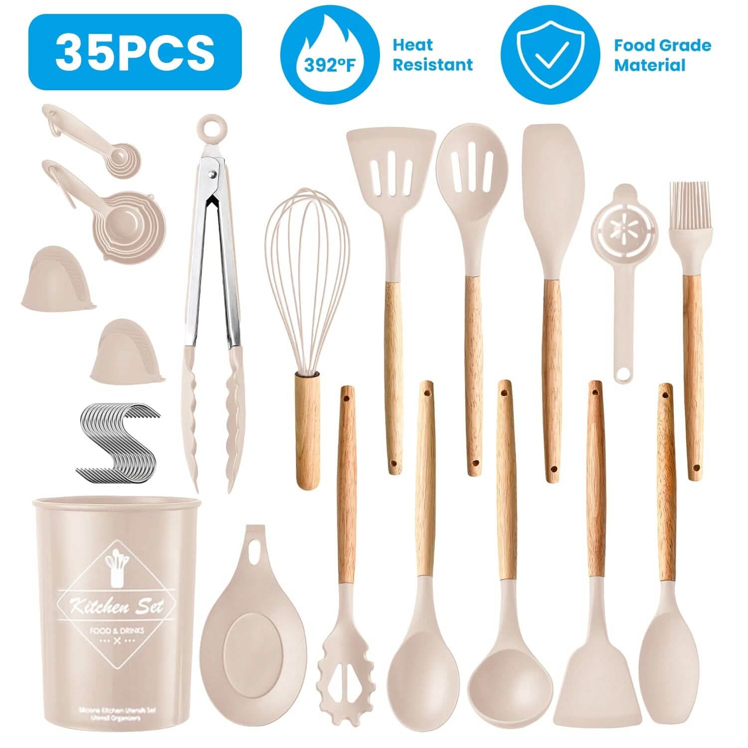 35-Pieces: Kitchen Cooking Utensils Set Kitchen Tools & Gadgets - DailySale